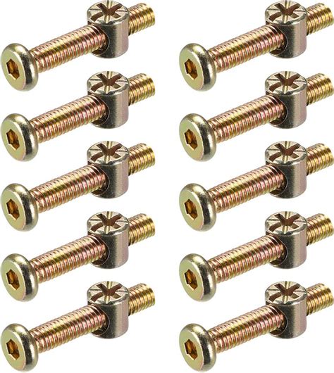 Uxcell M X Mm Furniture Bolts Nut Set Hex Socket Screw With Barrel