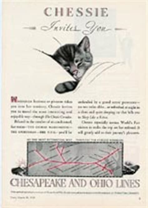 chessie  cat railroad advertisements