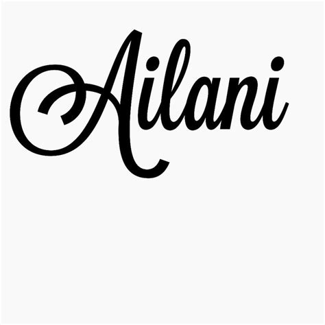 word allani written  cursive black ink   white paper background