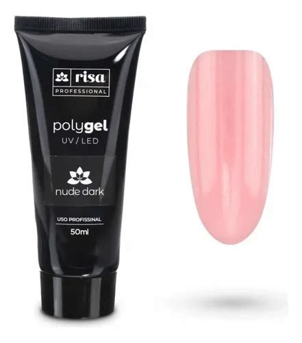Risa Polygel Nude Dark Ml Brinde Unhas Molde F Parcelamento Sem Juros