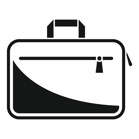 Laptop Bag Equipment Icon Simple Vector Backpack Case 15108436 Vector
