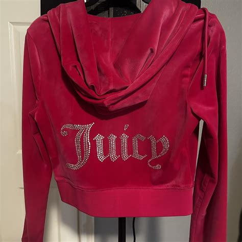 Juicy Couture Hot Pink Tracksuit Top Y2kfashion Depop