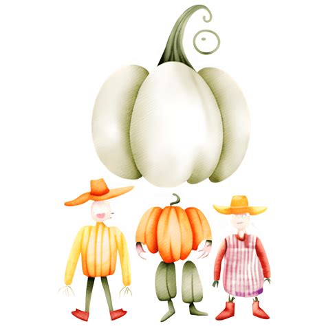 Pumpkin Patch Watercolor Clipart · Creative Fabrica