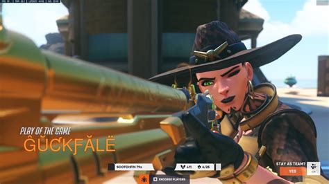 Ashe Plays Overwatch And Dominates Potg Gale Insane Ashe Season