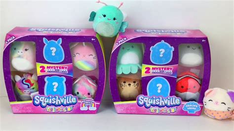 Squishville Squishmallows Rainbow Dream Sea Life Team Mini Plushie