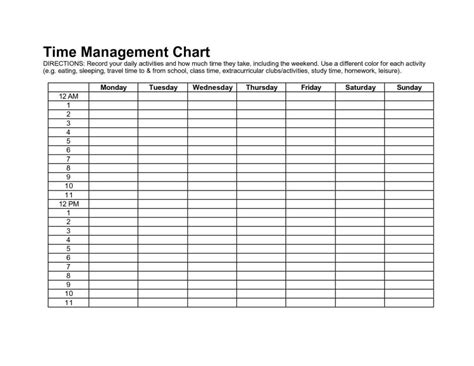 Time management template for students excelxo com