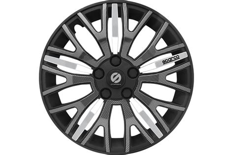 Колпаки на колеса Sparco Ultraleggera коплект 4 шт., черн./карбон, разм ...
