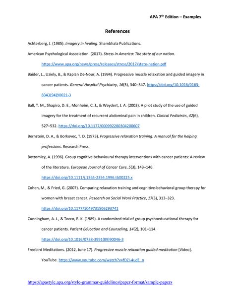 sample reference list   edition examples studocu