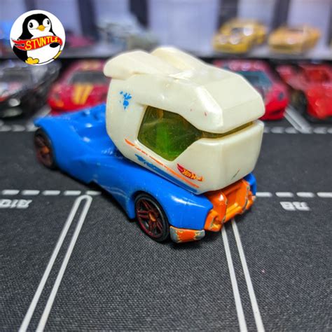 Jual Hot Wheels Aero Blast Trailer Head Putih Biru Loose Junk Track Stars Jakarta Timur Al