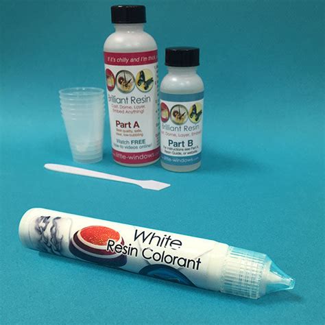 White Resin Colorant Little Windows Brilliant Resin And Supplies