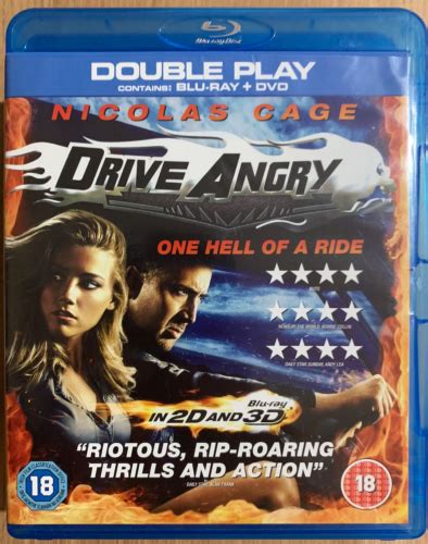 Drive Angry 3d 2d Blu Ray 2011 Action Movie W Nicolas Cage Amber