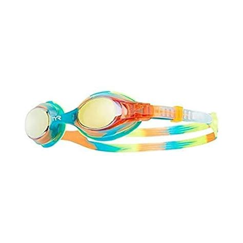 TYR Swimple Tie Dye Mirrored Gold Turq One Size - Walmart.com