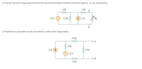 Solved Thevenin S And Norton S Find The Thevenin S Equivalent