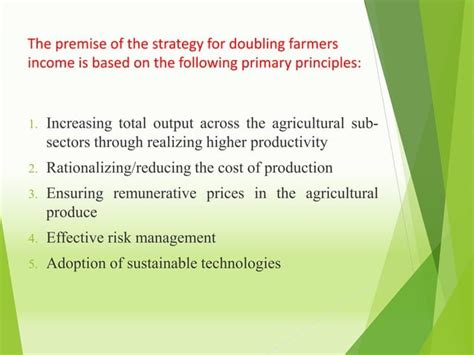 Doubling The Farmers Income Pptx