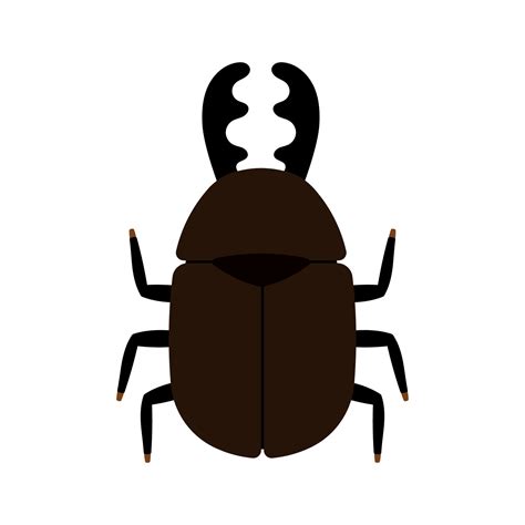 Cute Stag Beetle Insect Animal Animated Vector Illustration 14142554 Vector Art at Vecteezy