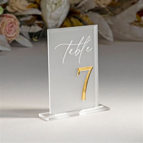 Black Acrylic Table Numbers Wedding Table Decor Wedding Etsy