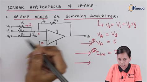 Opamp Adder Or Summing Amplifier Operational Amplifiers Application