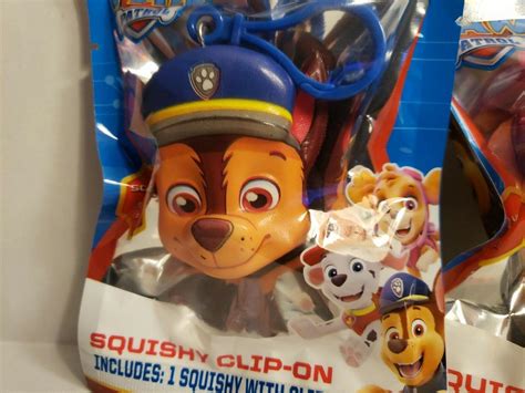 Nickelodeon Squishy Clip On Paw Patrol Chase And Skye 2049028368