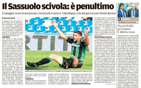 Sassuolo Gazzetta Di Modena Il Sassuolo Scivola è Penultimo