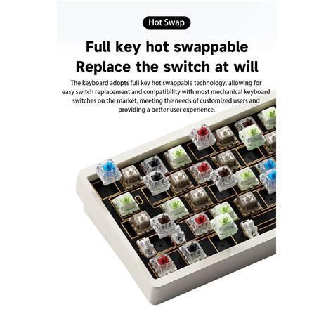 Weikav Lucky V Aluminum Wireless Mechanical Keyboard Kit Hot Swap Rgb Tri Mode Custom