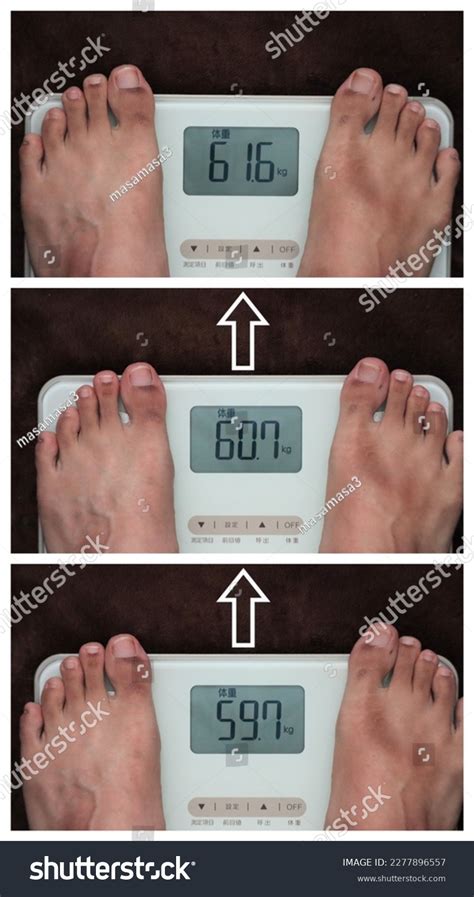 Collage Images Weight Gain Translationweight Measurement Stock Photo ...