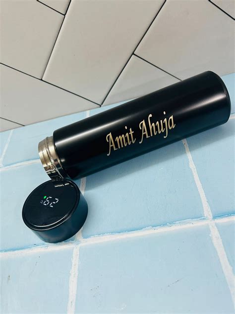 Black Temperature Bottle