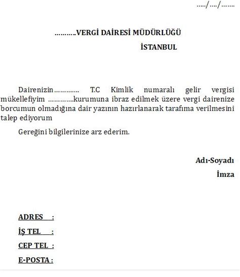 Gen Giri Imci Dilek E Rne I Vergi Dairesi E Itli Rnekler