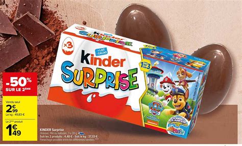 Promo Kinder Surprise Chez Carrefour Icataloguefr