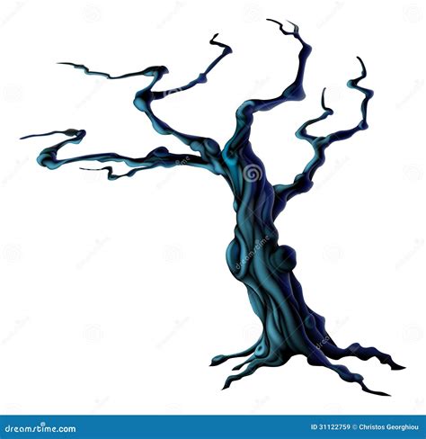 Spooky Halloween Tree Stock Vector Image Of Branch Image 31122759