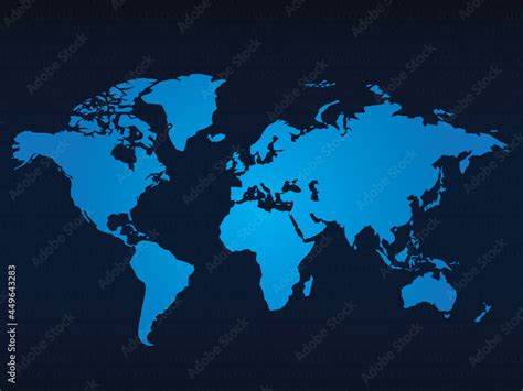 2d illustration world map abstract background Stock Illustration ...