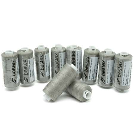 Нитки Bestex универсальные прочные для шитья рукоделия 40/2 400 ярд 10 ...