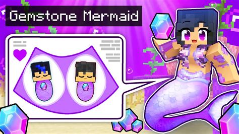 Aphmau Playing Pregnant Gemstone Mermaid In Minecraft Parody Story