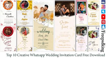 Creative Whatsapp Wedding Invitation Card Free Download