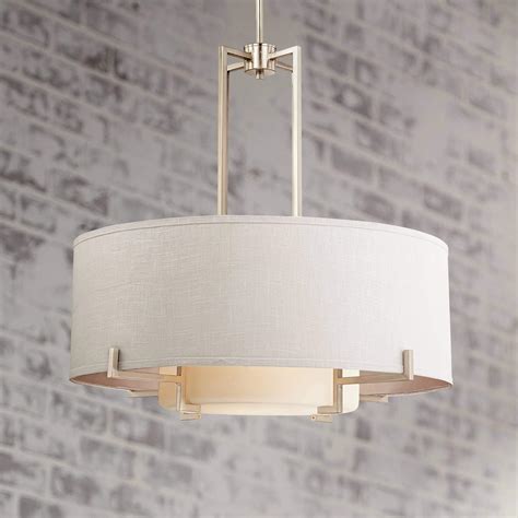 Concentric Shades Brushed Nickel Pendant Chandelier 28 Wide Modern