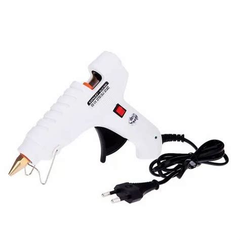 W White Electric Hot Melt Glue Gun Industrial Electric Mini Gun With On Off Switch Led At