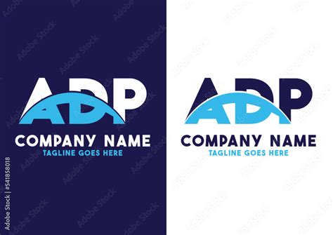 Letter Adp Logo Design Vector Template Adp Logo Stock Vector Adobe Stock