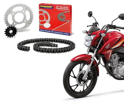 Kit Relação Honda Hamp Cg Titan Fan 160 Ks Es Esd Ex Start Outros