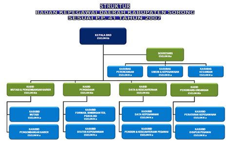 Bkd Kabupaten Sorong Struktur Organisasi