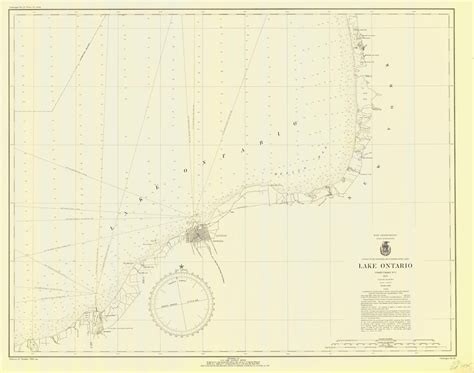 Lake Ontario Chart 2 1935 Nautical Chart Print - Etsy