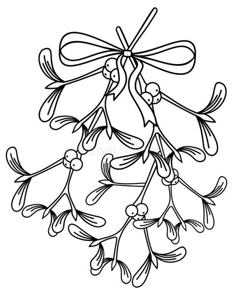 Mistletoe Outline Svg