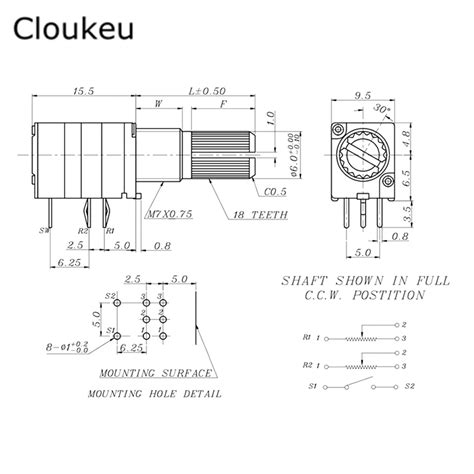 Unlock The Potential B50k 6 Pin Potentiometer Datasheet Demystified