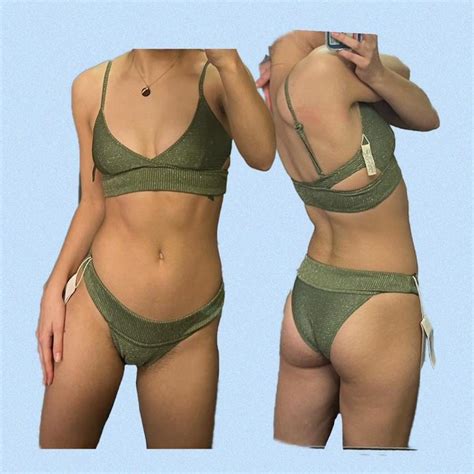 Zulu Zephyr AUS 8 Dazzle Bikini Set In Olive The Depop