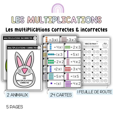 J Apprends Les Multiplications