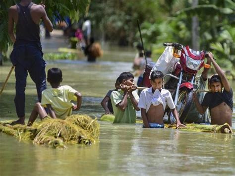 Assam Flood Assam Flood Situation Grim 59 Lives Lost 33 Lakh