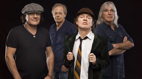 Hd Wallpaper Acdc Group Of People Portrait Men Black Background