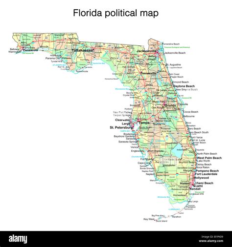 Mapa De La Florida Con Sus Ciudades Zaria Kathrine