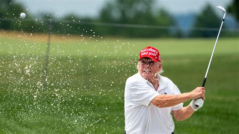 Watching Trump Play Golf: Decent Drives, Skipped Putts, Lots of Sweat ...