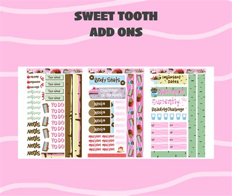 Sweet Tooth Theme Add Ons Digital Download Erin Floto Designs