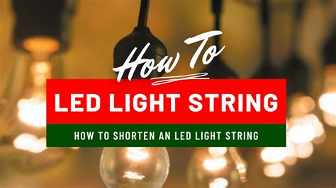 How To Shorten Led Light Set Youtube