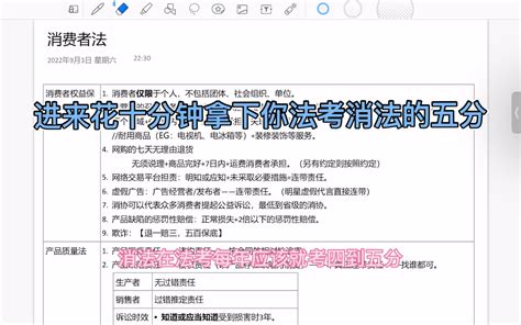 进来花十分钟拿下你消法的五分（22法考刘安琪商经知） 哔哩哔哩